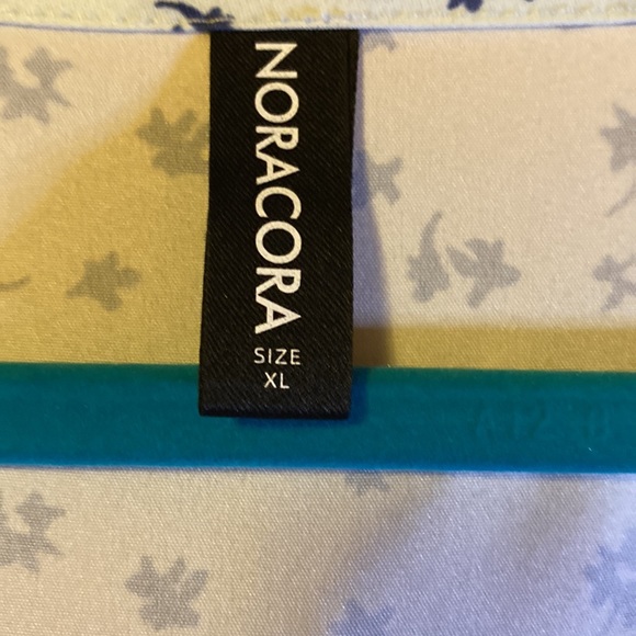 Noracora maxi dress in lavender and varying blue patterns - Picture 6 of 9